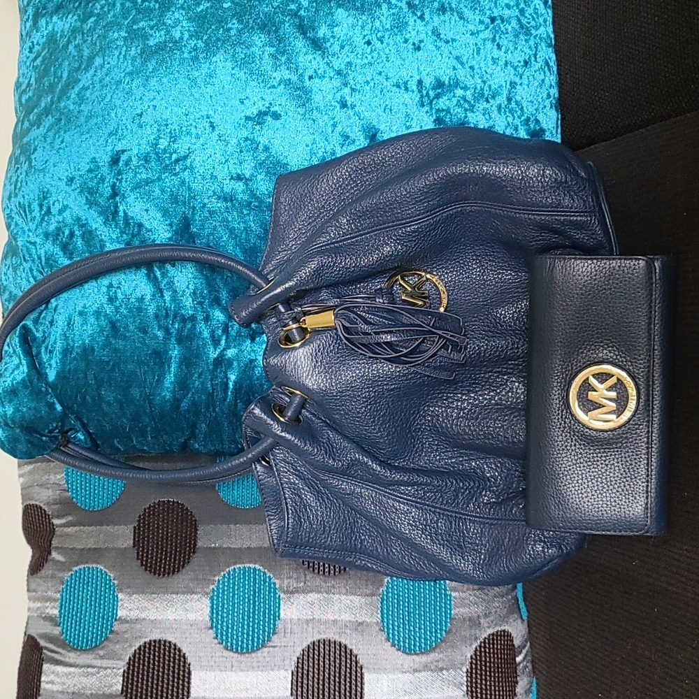 East/West Medium Ring Tote and Fulton Leather Flap Continental Wallet